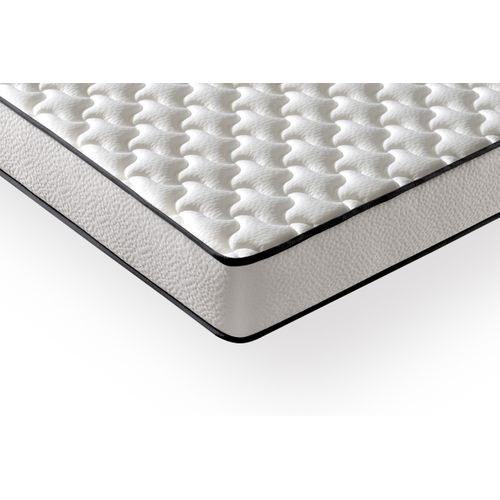 Matelas Mousse 90x190 cm NEW-YORK - Ferme - Réversible - Côté Été/hiver - H15 Cm