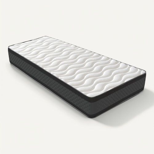 Matelas Mousse 90x200 cm ONYX - Ferme - Réversible - Côté Été/hiver - H20 Cm