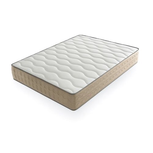 Matelas Mousse 90x200 cm ZAFIRE - Ferme - Réversible - Côté Été/hiver - H25 Cm