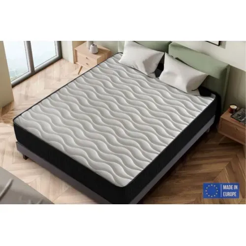 Matelas Mousse 180x200 cm CASABLANCA - Ferme - Réversible - Côté Été/hiver - H30 Cm