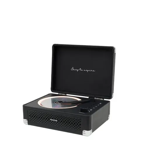 Lecteur Cd Portable Bluetooth, Radio Fm Et Aux, Haut-parleur 6w, Couleur Noir