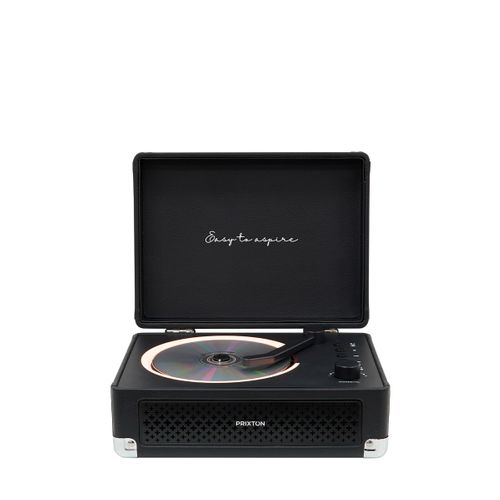 Lecteur Cd Portable Bluetooth, Radio Fm Et Aux, Haut-parleur 6w, Couleur Noir
