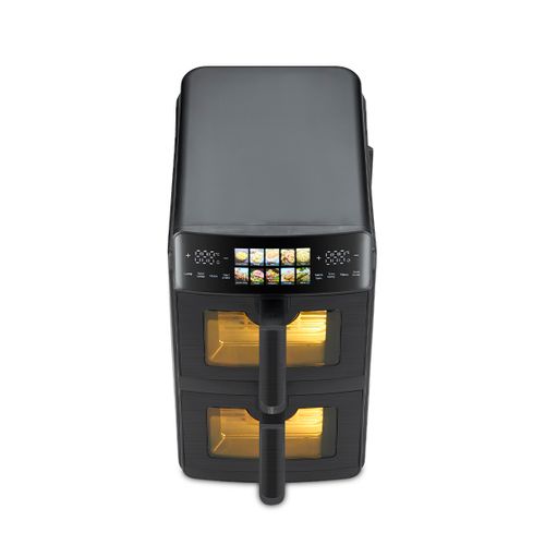 Friteuse à Air Verticale 10l, Double Panier, 2600w, écran Tactile, 10 Programmes, 80–200 °c
