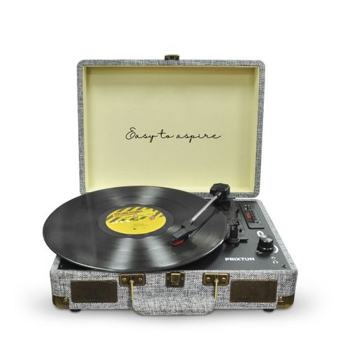 Platine Vinyle Vc400 - Tourne-disque Avec Bluetooth - Lecteur Et Convertisseur Des Vinyles - Gris