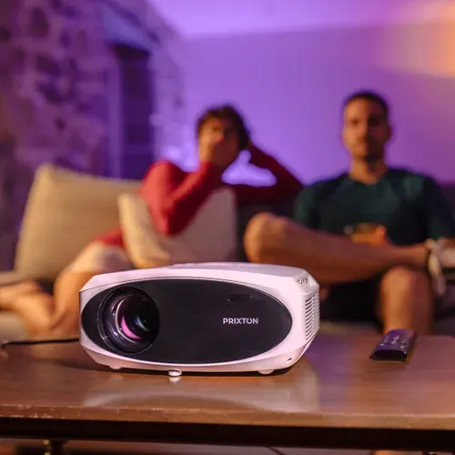 Vidéoprojecteur Picasso, WiFi, 9 000 Lumens, 260 ANSI Lumen, Écran 100”, Télécommande, HDMI, USB, SD