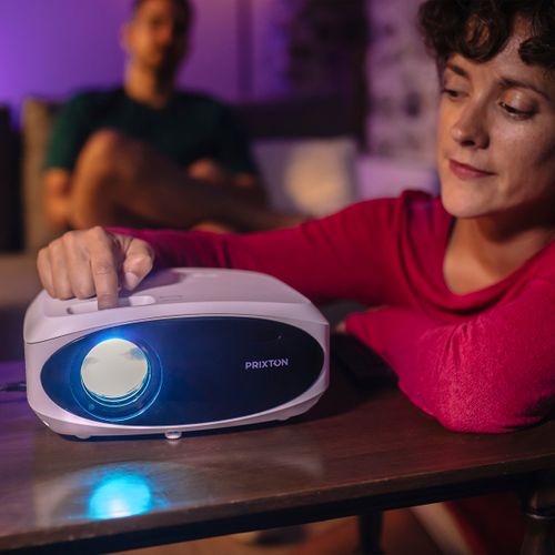 Vidéoprojecteur Picasso, WiFi, 9 000 Lumens, 260 ANSI Lumen, Écran 100”, Télécommande, HDMI, USB, SD
