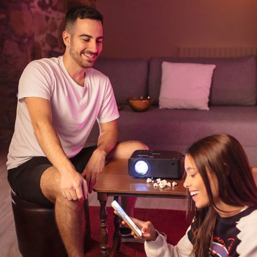 Vidéoprojecteur Goya - 2 800 Lumens - Télécommande - HDMI, USB, AV In, MicroSD - Full HD