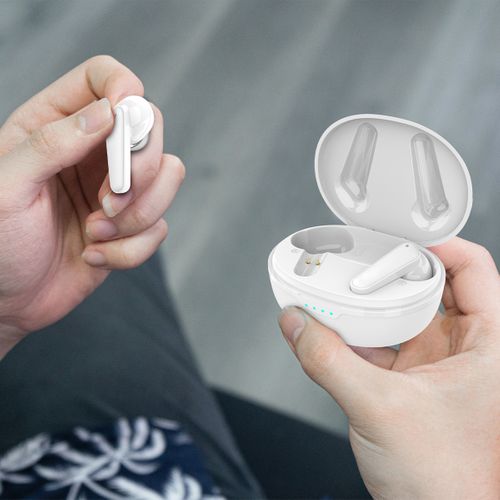 Écouteurs sans fil TWS158 Blanc - Bluetooth 5.2 - ENC/ANC