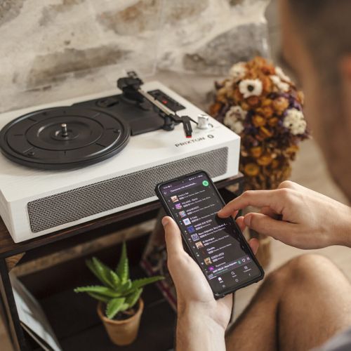 Platine Vinyle Studio Deluxe - Tourne-disque avec Bluetooth - Lecteur et convertisseur des vinyles