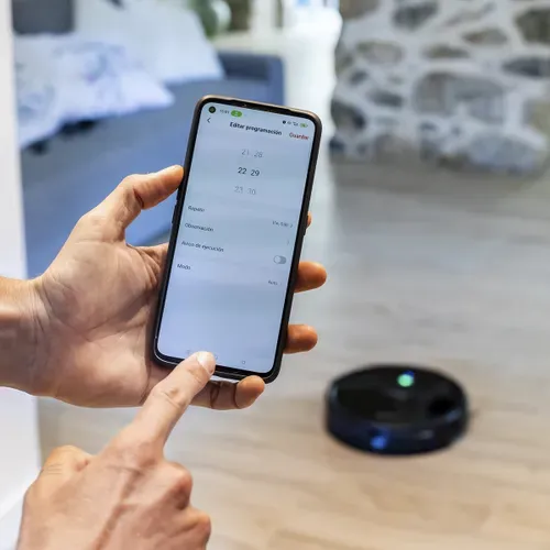 Aspirateur Robot Roomie Smart - Aspire et Lave - Gyroscope - Cartographie - WiFi et App mobile