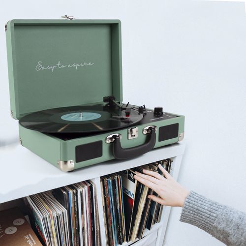 Platine Vinyle Vc400 - Tourne-disque Avec Bluetooth - Lecteur Et Convertisseur Des Vinyles - Mint