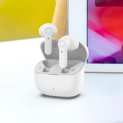 Écouteurs sans fil TWS155 Blanc - Bluetooth 5.3 - Microphone inclus