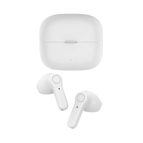 Écouteurs sans fil TWS155 Blanc - Bluetooth 5.3 - Microphone inclus