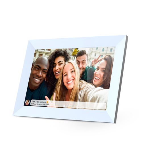 Cadre Photo Numérique Prado Blanc - Écran tactile 10” - WiFi