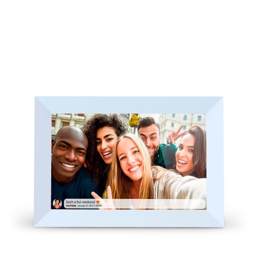 Cadre Photo Numérique Prado Blanc - Écran tactile 10” - WiFi