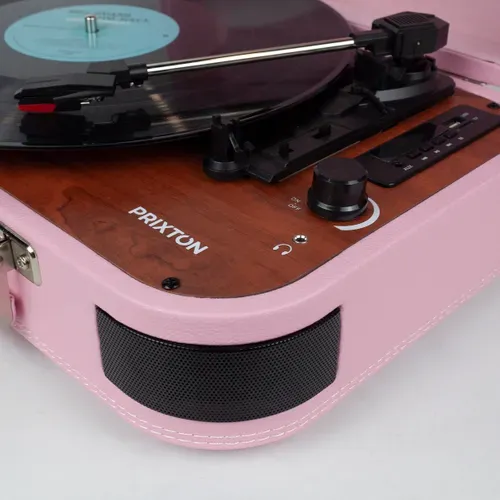 Platine Vinyle Vc600 - Tourne-disque Avec Bluetooth - Lecteur Et Convertisseur Des Vinyles - Rose