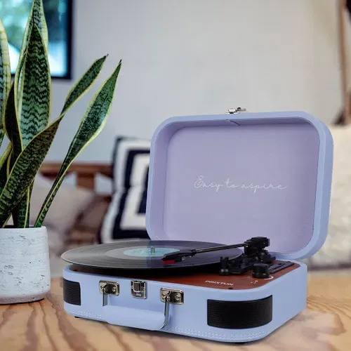 Platine Vinyle Vc600 - Tourne-disque Avec Bluetooth - Lecteur Et Convertisseur Des Vinyles - Violet