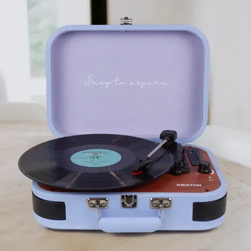 Platine Vinyle Vc600 - Tourne-disque Avec Bluetooth - Lecteur Et Convertisseur Des Vinyles - Violet