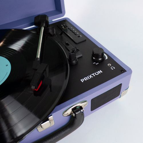 Platine Vinyle Vc400 - Tourne-disque Avec Bluetooth - Lecteur Et Convertisseur Des Vinyles - Violet