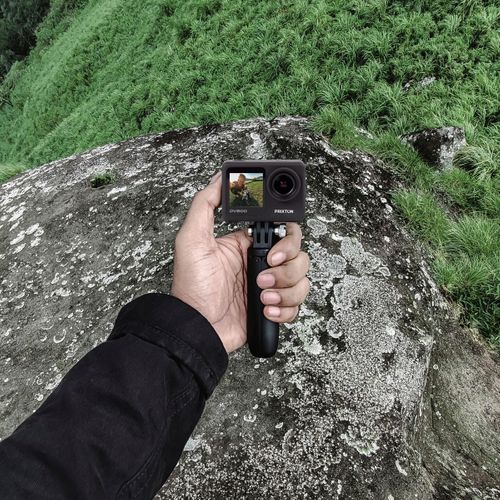 Caméra sport DV800 - Résolution 5K - Double écran - WiFi et App - Stabilisateur optique