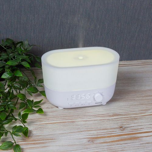 Humidificateur Aroma Connected Avec Bluetooth, 360 Ml, Haut-parleur, Minuterie, Horloge Et Alarme