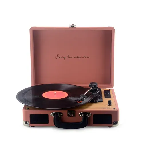 Platine Vinyle Vc400 - Tourne-disque Avec Bluetooth - Lecteur Et Convertisseur Des Vinyles - Mocha