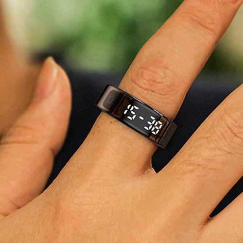 Bague Connectée Smart Ring Orbyt Touch, Écran, Sommeil, Fréquence Cardiaque, Taille 8 (18,3mm)