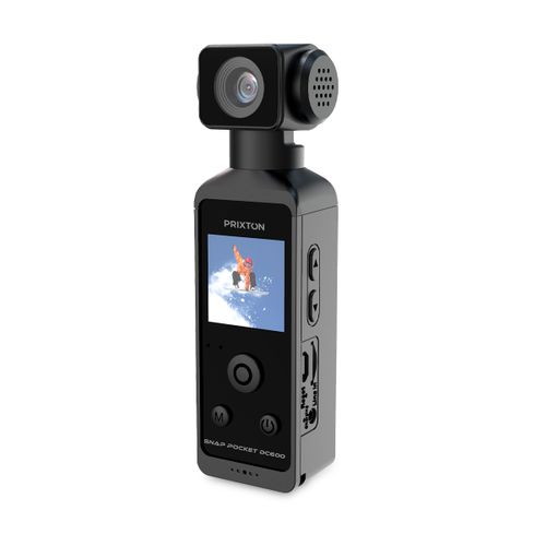 Caméra Vlogging Snap Pocket WiFi, 5k et 50mp, Écran 1.3", Corps Pivotant 270°, Boîtier Étanche
