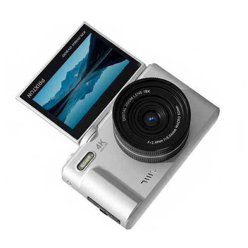 Caméra Digitale Xplorer Dv900 Wifi, Écran Pivotant, Résolution 4k Et 64mp, Argent