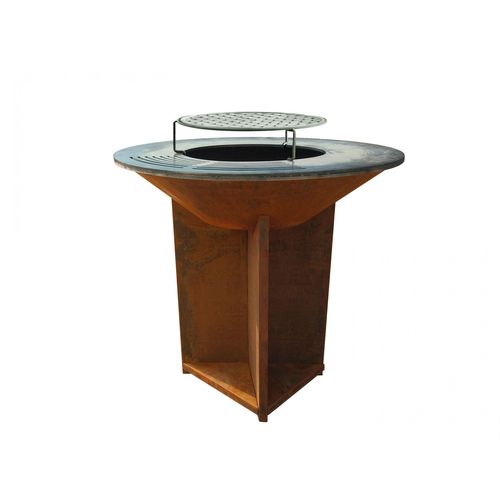 Barbecue Brasero Avec Plaque D'acier De 100 Cm