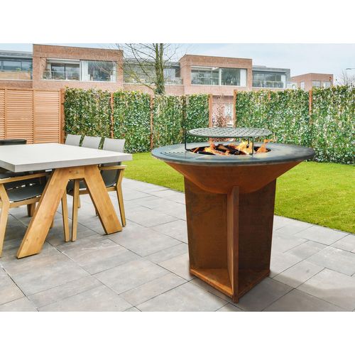 Barbecue Brasero Avec Plaque D'acier De 100 Cm