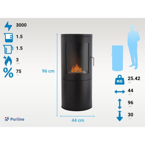 Poêle à L'éthanol De Forme Carrée En Acier Poêle à bois BUT — free download