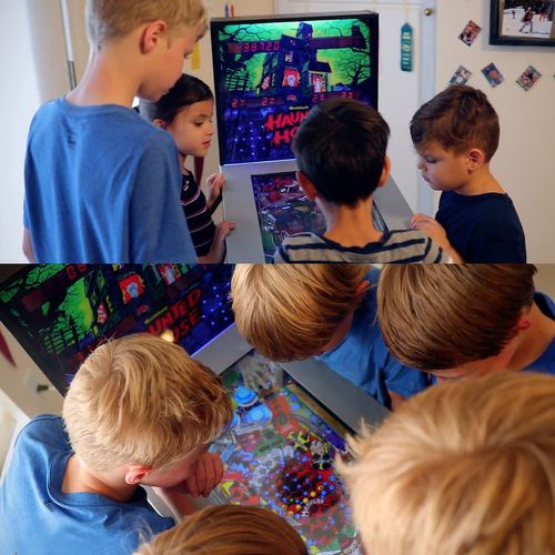 Flipper Numérique Lcd 24" Sur Pied - 12 Jeux Inclus - 4 Joueurs - Type Borne D'arcade