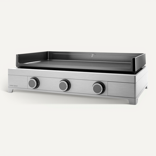 Plancha Gaz 9000w Plaque Fonte émaillé 75.5x41cm Modern G75i