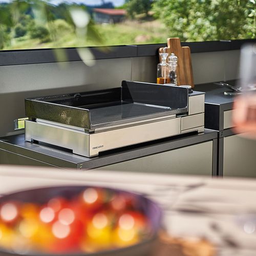 Plancha électrique 3200w Plaque Fonte émaillée 60x42cm Premium E 60 I