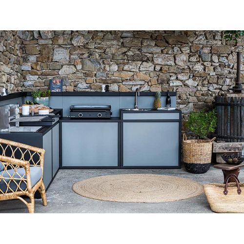 Plancha Gaz 5000w Plaque Fonte émaillé 57.5x37.9cm Baseg60a