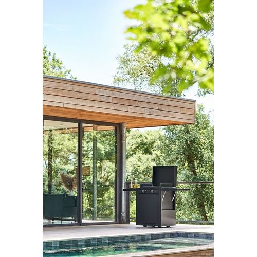Chariot Pour Plancha Noir/acier Chmaf60n
