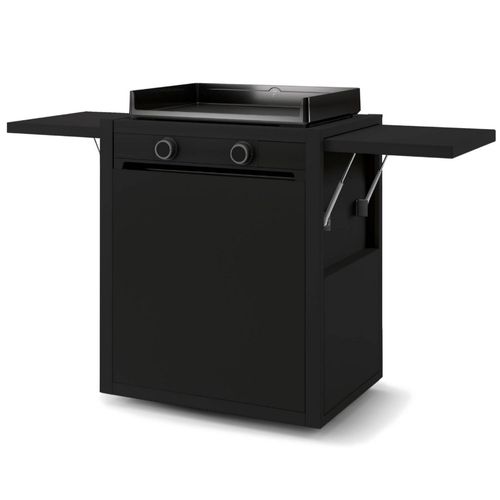Chariot Pour Plancha Noir/acier Chmaf60n