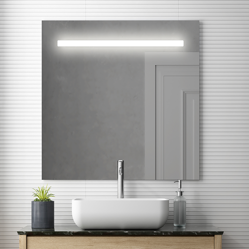 Miroir éclairage LED De Salle De Bain Stam Avec Interrupteur Tactile - 60x80cm