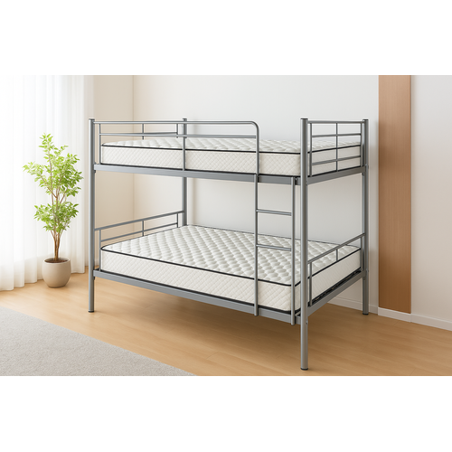 Pack de 2 Matelas Mousse 90x190 Cm, Épaisseur 15cm, Spécial Lit Gigogne Et Lit Superposé