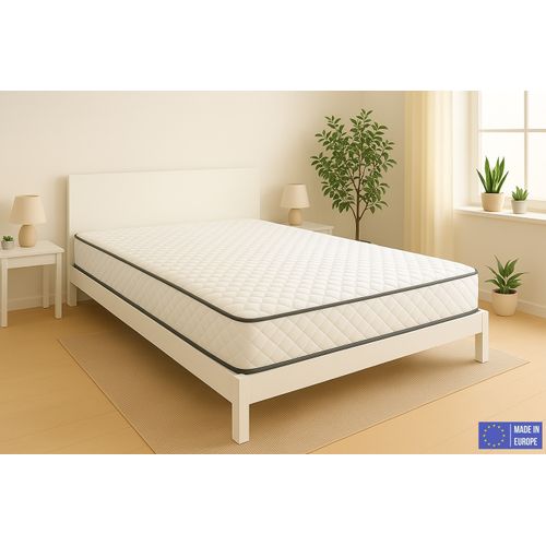 Matelas Mousse 140x190 cm EUROPE - Ferme - Réversible - Côté Été/hiver - H20 Cm