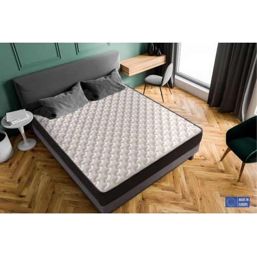 Matelas Mousse 140x190 cm ARIZONA - Ferme - Réversible - Côté Été/hiver - H18 Cm