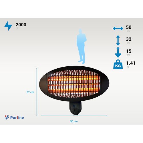 Chauffage Infrarouge D'extérieur 3 Puissances