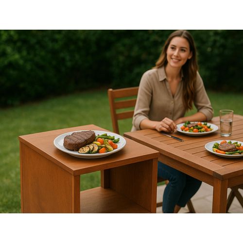 Table D'appoint Pour Barbecue En Acier Corten