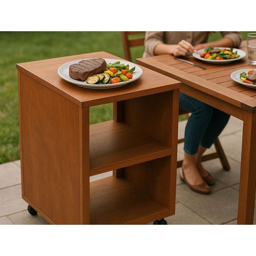 Table D'appoint Pour Barbecue En Acier Corten