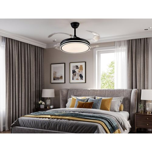 Ventilateur De Plafond Rétractable Avec Lumière LED Et Minuterie