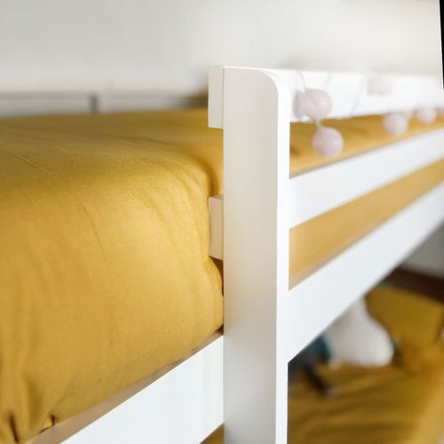 Lit Superposé + Lit Tiroir Bois Blanc 90x190/90x190cm