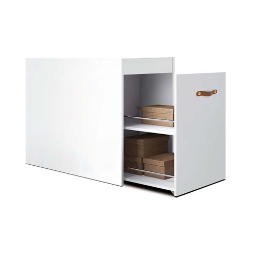 Bureau Secrétaire Ancien En Bois Avec Incrustation De Cuir - 5 Tiroirs
