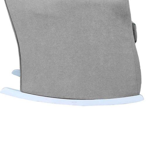 Fauteuil à Bascule En Polyester Gris Clair 90x69x60cm