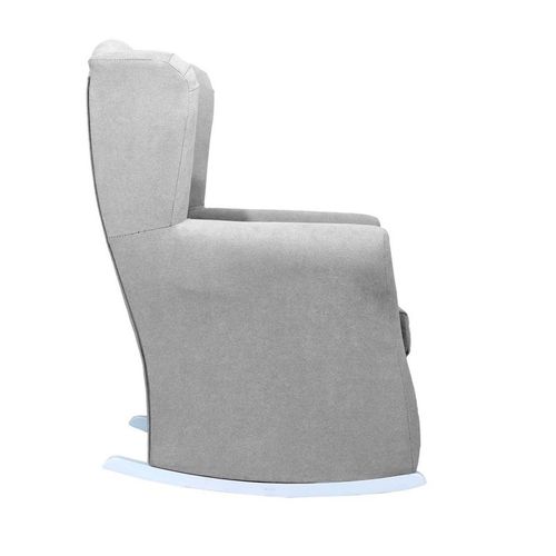 Fauteuil à Bascule En Polyester Gris Clair 90x69x60cm